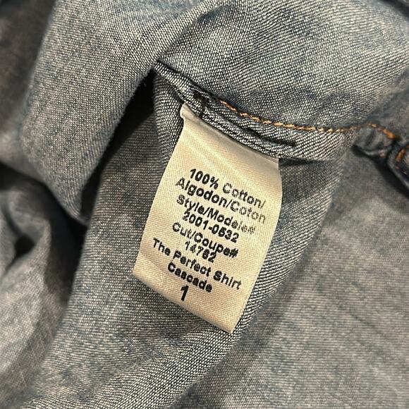 CURRENT/ELLIOT Denim Shirt, Sz 1 - Picture 8 of 9